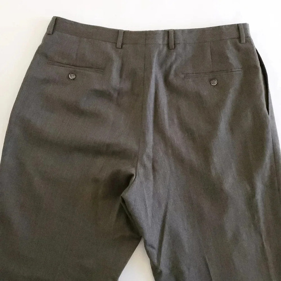 Hart Schaffner Marx 100% Wool Dress Pants Men's Size 40R Chicago Fit Pleated - Picture 7 of 12